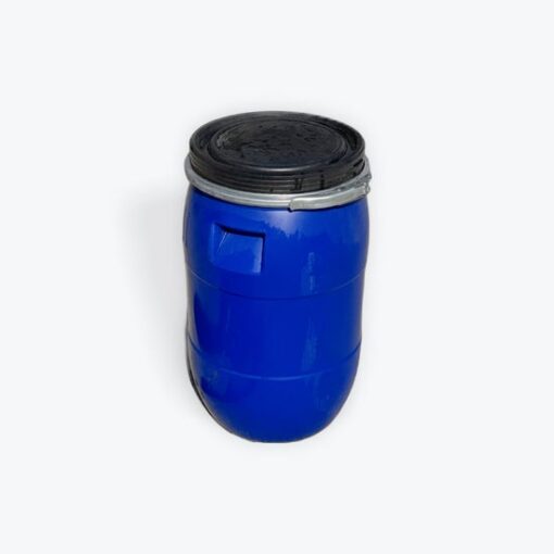 Barrel - Plastic 10 Gal. Open Top with Metal Snap On Ring (Food Grade)