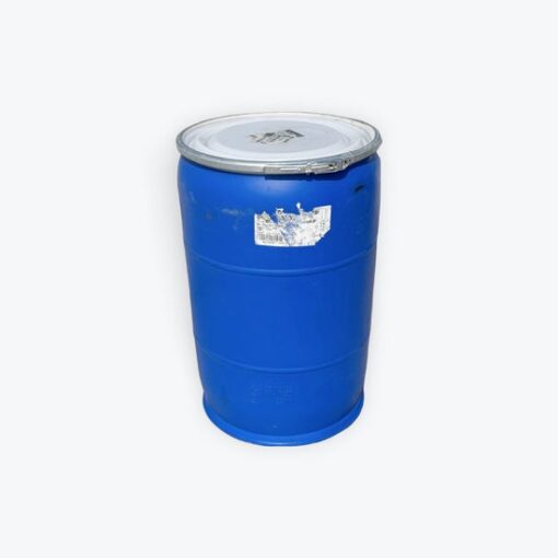 Barrel - Plastic 55 Gal. Open Top with Metal Snap On Ring (Food Grade)