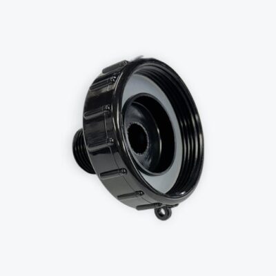 IBC Tote Accessories - IBC Tote Drain Adapter 2.44” Fine Threaded Camlock Screw-On Fitting for Garden Hoses